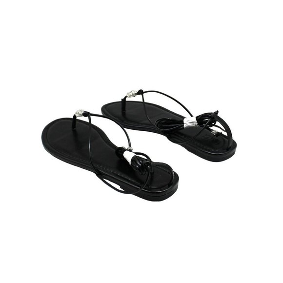 Effortlessly Chic: INC Women's Amille Tie-up Flat Sandals for Stylish Comfort - Picture 6 of 8